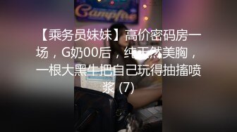 【乘务员妹妹】高价密码房一场，G奶00后，纯天然美胸，一根大黑牛把自己玩得抽搐喷浆 (7)