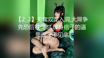 【2_2】无套双龙入洞,大屌争先恐后往里怼,纹身痞子的逼里面深不见底