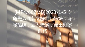 [MP4/607MB]2023-1-5【龟先入洞】文静乖巧妹妹，深喉插嘴，后入爆操，流出好多白浆