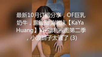 最新10月订阅分享，OF巨乳奶牛，露脸甜美嫩妹【KaYa Huang】VIP福利视图第二季，小浪蹄子太骚了 (3)