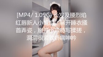 [MP4/ 1.09G] 长发及腰烈焰红唇新人小姐姐，解开睡衣搔首弄姿，掰开小穴特写揉搓，洞洞很紧致娇喘呻吟