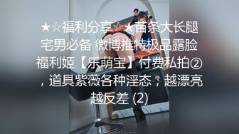 ★☆福利分享☆★苗条大长腿宅男必备 微博推特极品露脸福利姬【乐萌宝】付费私拍②，道具紫薇各种淫态，越漂亮越反差 (2)