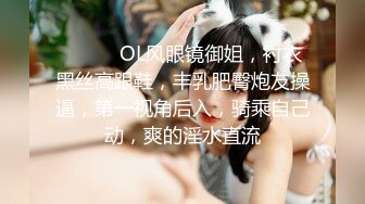 ❤️❤️OL风眼镜御姐，衬衣黑丝高跟鞋，丰乳肥臀炮友操逼，第一视角后入，骑乘自己动，爽的淫水直流