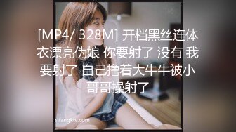 [MP4/ 328M] 开档黑丝连体衣漂亮伪娘 你要射了 没有 我要射了 自己撸着大牛牛被小哥哥操射了