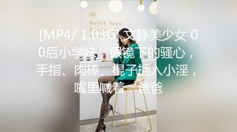 [MP4/ 1.03G] 文静美少女 00后小学妹，眼镜下的骚心，手指、肉棒、棍子插入小淫，嘴里喊着‘爸爸