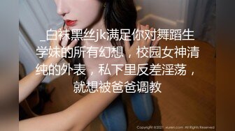 _白袜黑丝jk满足你对舞蹈生学妹的所有幻想，校园女神清纯的外表，私下里反差淫荡，就想被爸爸调教