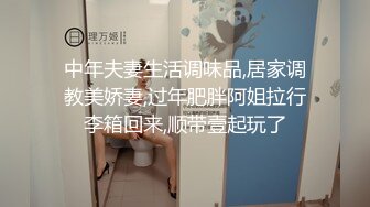 中年夫妻生活调味品,居家调教美娇妻,过年肥胖阿姐拉行李箱回来,顺带壹起玩了