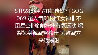 STP28844 ?扣扣传媒? FSOG069 超人气91网红女神 ▌不见星空▌瑜伽妹妹有氧运动 爆裂紧身裤蜜臀榨汁 紧致蜜穴夹吸爆射