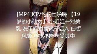 [MP4]KTV约粉丝啪啪 【19岁的小仙女】 小姐姐一对美乳 洗手间对着镜子后入 白皙风骚 淫水不断享受其中