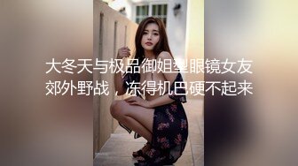 大冬天与极品御姐型眼镜女友郊外野战，冻得机巴硬不起来