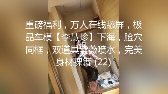 重磅福利，万人在线舔屏，极品车模【李慧珍】下海，脸穴同框，双道具紫薇喷水，完美身材裸舞 (22)