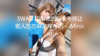 SWAG 甜甜馆的新人考核让客人苏苏麻麻痒痒的～ Minicat