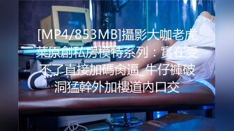 [MP4/853MB]攝影大咖老虎菜原創私房模特系列：實在受不了直接加碼肏逼_牛仔褲破洞猛幹外加樓道內口交