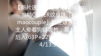 【新片速遞】&nbsp;&nbsp;✨推特COSER纹身妹「longmaocouple」反差婊萝莉，主人牵着狗链调教，暴力无套后入(63P+22V)[172MB/MP4/13:57]