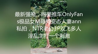 最新强推，网美推车OnlyFans极品女M母狗变态人妻ann私拍，NTR老公3P双飞多人淫乱主打一个刺激