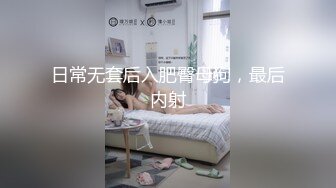 日常无套后入肥臀母狗，最后内射